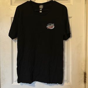 Santa Cruz Skateboards Black T-Shirt Size Large